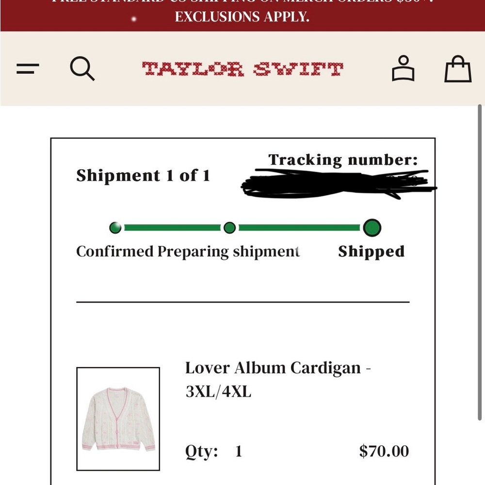 Taylor Swift Lover Cardigan